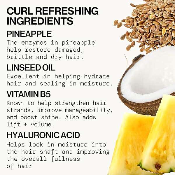 Pacifica Pineapple Curls Frizz Control Spray 4oz – Curl Refresher Mist for Curly & Wavy Hair, Hydrating Anti-Frizz Day 2 Curl Booster with Pineapple Extract & Vitamin B5 Vegan Dermatologist Tested - Image 8