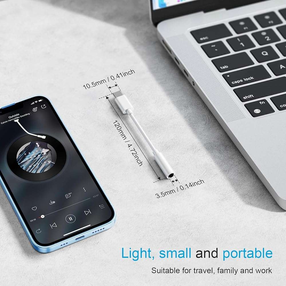 YGKSAA 4PCS Type USB C to 3.5mm Female Headphone Jack Adapter, USB Type C to Aux Audio Dongle Cable Cord, Compatible with Samsung S20/S20+/S20 Ultra, Pixel 4/+ 4XL, and More USB C Devices - Image 3