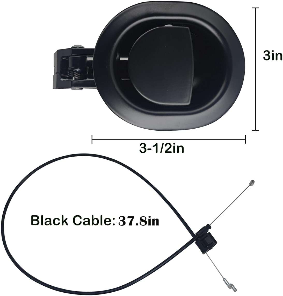LZDICITARU Heavy-Duty Metal Recliner Pull Handle Replacement with Pull Handle and Release Cable. Repair Recliner Mechanism Parts Compatible with Most Brands Couch Sofa Chair - Image 2
