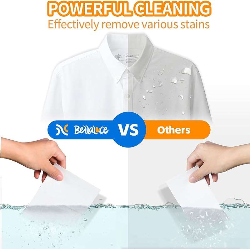 BellaLuce Laundry Detergent Sheets - Laundry Sheets, 240 Loads, Eco-Friendly, Plastic-Free, Fresh Linen Scent, Space Saving, Fast Dissolve & Hypoallergenic, Laundry Detergent for Home,Dorms,Essentials - Image 2