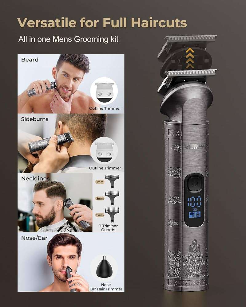 Hair Clippers for Men Professional, Cordless Hair Clippers for Hair Cutting, Mens Clippers and Trimmers Set, Electric Hair Trimmer for Men with Package Box - Image 4