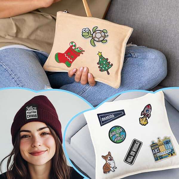 100Pcs Random Assorted Styles Embroidered Patches, Sew on/Iron on Patch Applique for Clothes, Dress, Hat, Jeans, DIY Accessories - Image 6