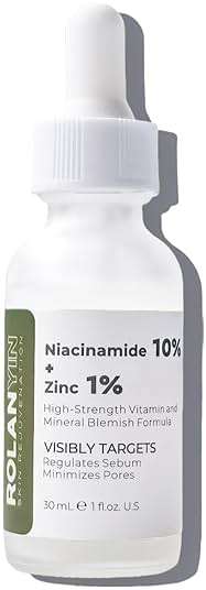 ROLANYIN Niacinamide 10% + Zinc 1% Facial Serum for Oil Control and Pore Minimizing Blemish Treatment Hydrating Soothing Anti Aging and Nourishing Formula Skin Care - Image 1