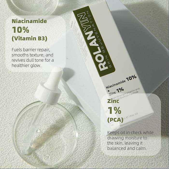 ROLANYIN Niacinamide 10% + Zinc 1% Facial Serum for Oil Control and Pore Minimizing Blemish Treatment Hydrating Soothing Anti Aging and Nourishing Formula Skin Care - Image 3