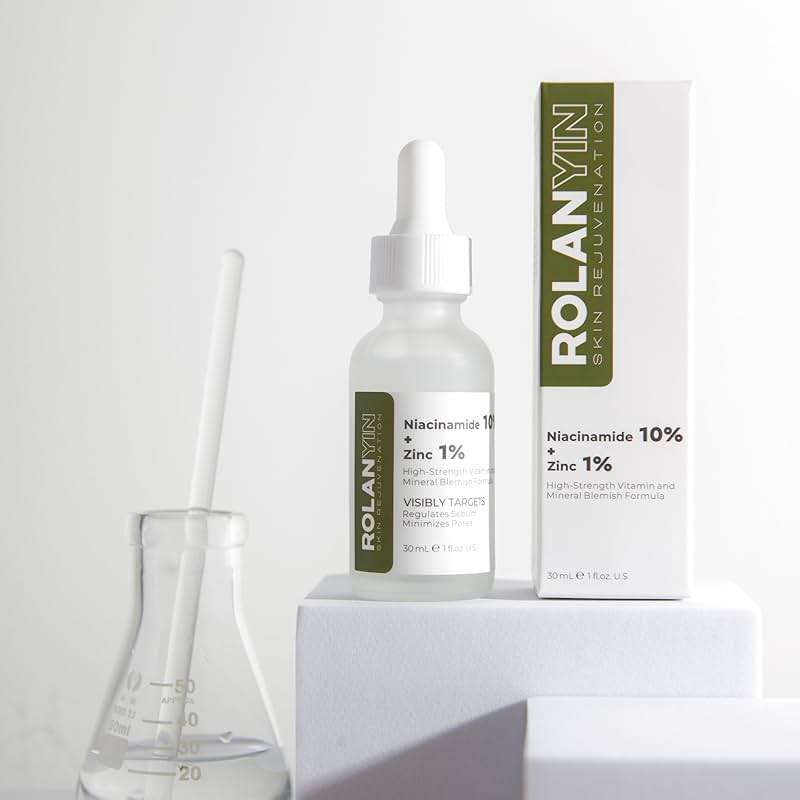 ROLANYIN Niacinamide 10% + Zinc 1% Facial Serum for Oil Control and Pore Minimizing Blemish Treatment Hydrating Soothing Anti Aging and Nourishing Formula Skin Care - Image 8
