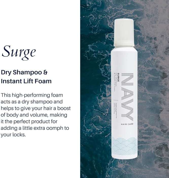 NAVY HAIR CARE Surge Dry Shampoo and Instant Lifting Foam | Non-Aerosol | 6 oz - Image 5