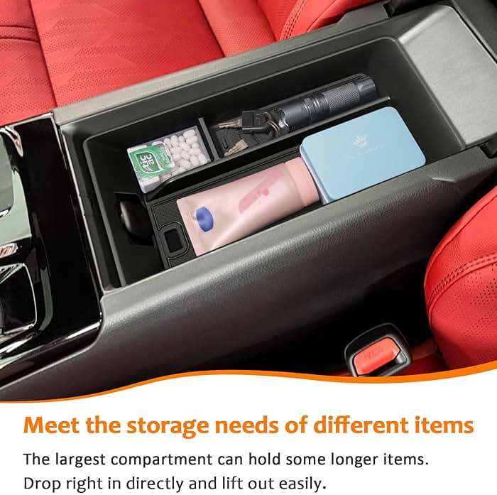 TOPINSTALL 2026 Center Console Tray Compatible with 2025 2026 Toyota Camry (XSE/XLE/SE/LE) Armrest Storage Box Console Organizer for 9th Gen Camry Interior Accessories - Image 4