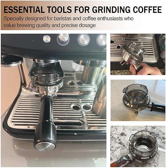 54mm Dosing Funnel for Barista & Bambino Espresso Machines Compatible with Breville 8series Barista and Bambino Espresso Machines Dosing Funnel - Image 7