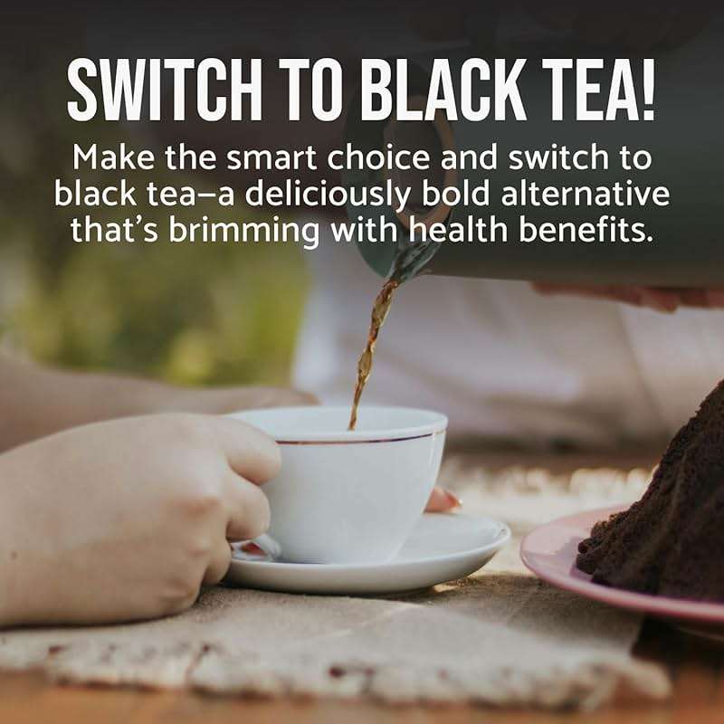 Instant Black Tea Extract Powder, Unsweetened Iced Tea Extract from Real Black Tea Leaves for Hot or Cold Drinks, Instant Tea Mix for Beverages, Smooth Mixing, Zero Additives, Non-GMO, 127g , 254 Servings - Image 6