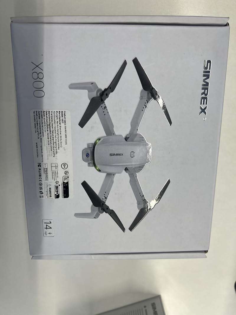 SIMREX Drone With Camera for Kids Beginner & Adults – Foldable RC Quadcopter with Altitude Hold, Optical Flow Positioning , Indoor Mini Drone with One Key Start, Headless Mode, 3D Flip, Gift for Boys & Girls & Teenagers - Image 11