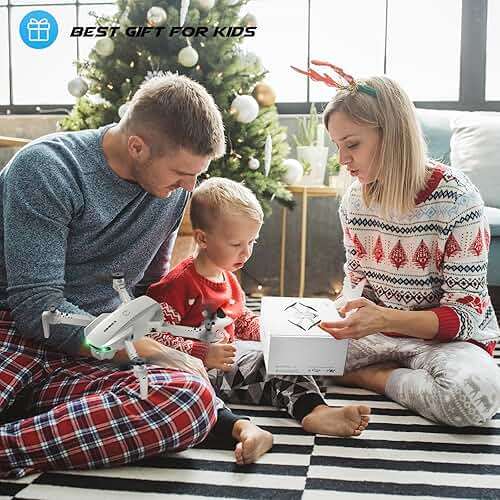 SIMREX Drone With Camera for Kids Beginner & Adults – Foldable RC Quadcopter with Altitude Hold, Optical Flow Positioning , Indoor Mini Drone with One Key Start, Headless Mode, 3D Flip, Gift for Boys & Girls & Teenagers - Image 8