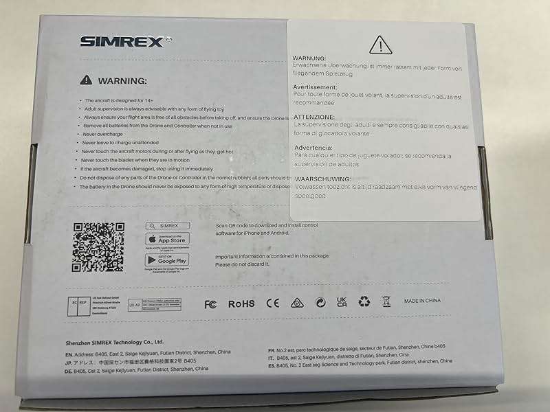 SIMREX Drone With Camera for Kids Beginner & Adults – Foldable RC Quadcopter with Altitude Hold, Optical Flow Positioning , Indoor Mini Drone with One Key Start, Headless Mode, 3D Flip, Gift for Boys & Girls & Teenagers - Image 9