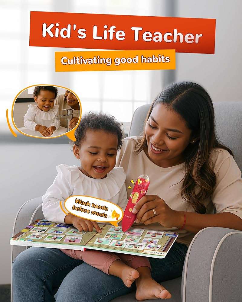KOKODI Talking Pen Books Sets, Interactive Audio Sound Books Kids Learning Electronic Toys for Boys Girls, Autism Sensory Games, Early Educational Gifts Birthday Gifts for Toddlers Kids Age 2 3 4 5 - Image 5
