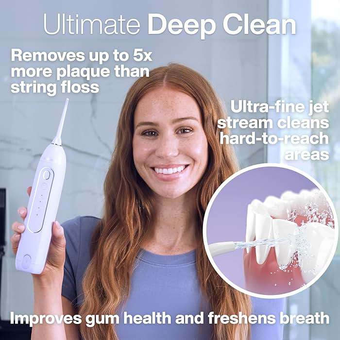 Aquasonic Icon Toothbrush & Water Flosser Bundle (Lilac) - Image 3