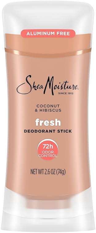 SheaMoisture Deodorant Stick 72h Odor Control Coconut & Hibiscus Fresh Aluminum Free 2.6 oz - Image 1