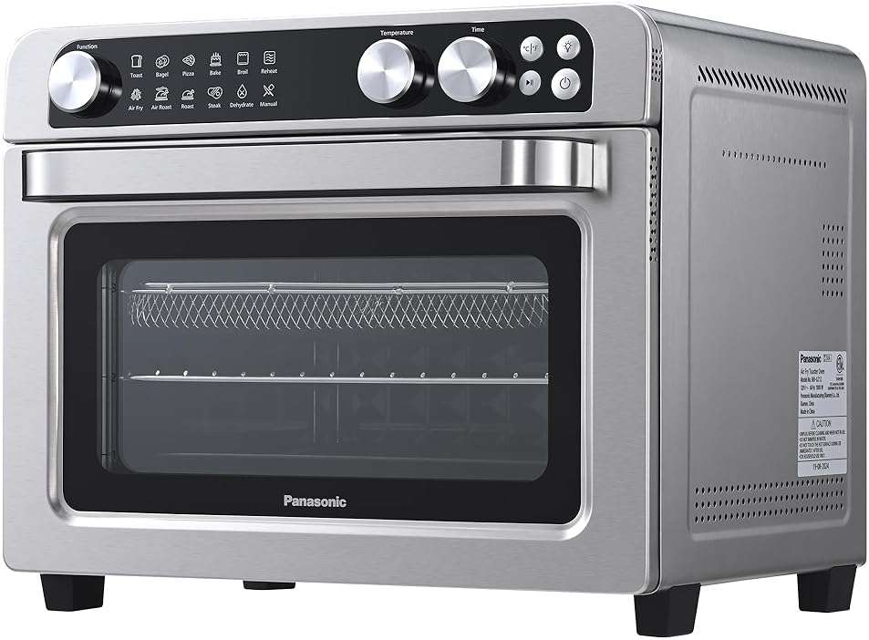 Panasonic FlashXpress Family Size Air Fryer Toaster Oven Combo, 11 Cooking Functions, 1800W PFAS-Free Interior, Double Infrared Heating, Temperature Control Dial, Stainless Steel - NB-G211P - Image 11