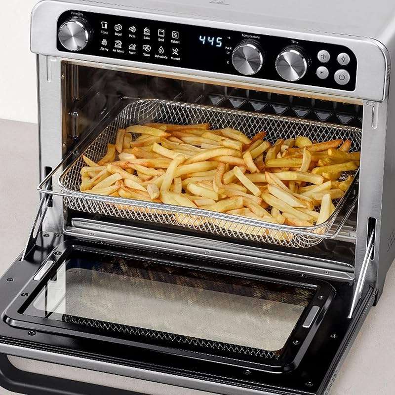 Panasonic FlashXpress Family Size Air Fryer Toaster Oven Combo, 11 Cooking Functions, 1800W PFAS-Free Interior, Double Infrared Heating, Temperature Control Dial, Stainless Steel - NB-G211P - Image 8