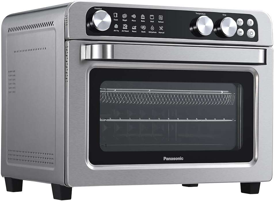 Panasonic FlashXpress Family Size Air Fryer Toaster Oven Combo, 11 Cooking Functions, 1800W PFAS-Free Interior, Double Infrared Heating, Temperature Control Dial, Stainless Steel - NB-G211P - Image 10