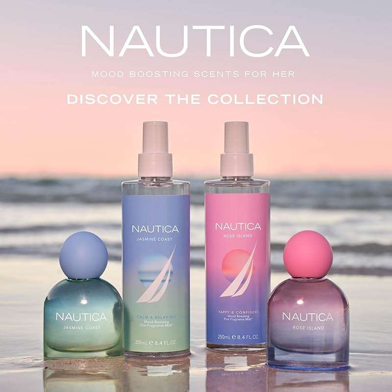Nautica for Her Rose Island Eau De Parfum, 1.6 Fl Oz (Pack of 1), Notes of Lemon, Rose, and Musk, Women's Fragrance, Long Lasting, Mood-Boosting Fragrance, Vegan Formula - Image 5