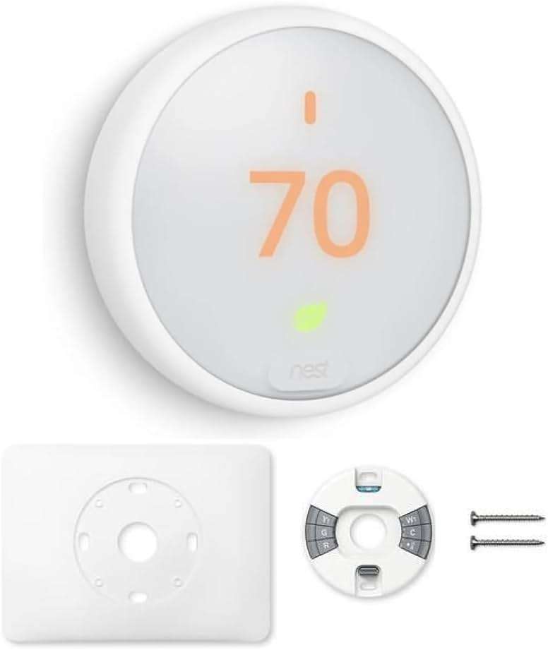 Google Nest Thermostat - Programmable Smart Learning Thermostat with Easy Installation and Trim Kit Bundle, White - Image 3