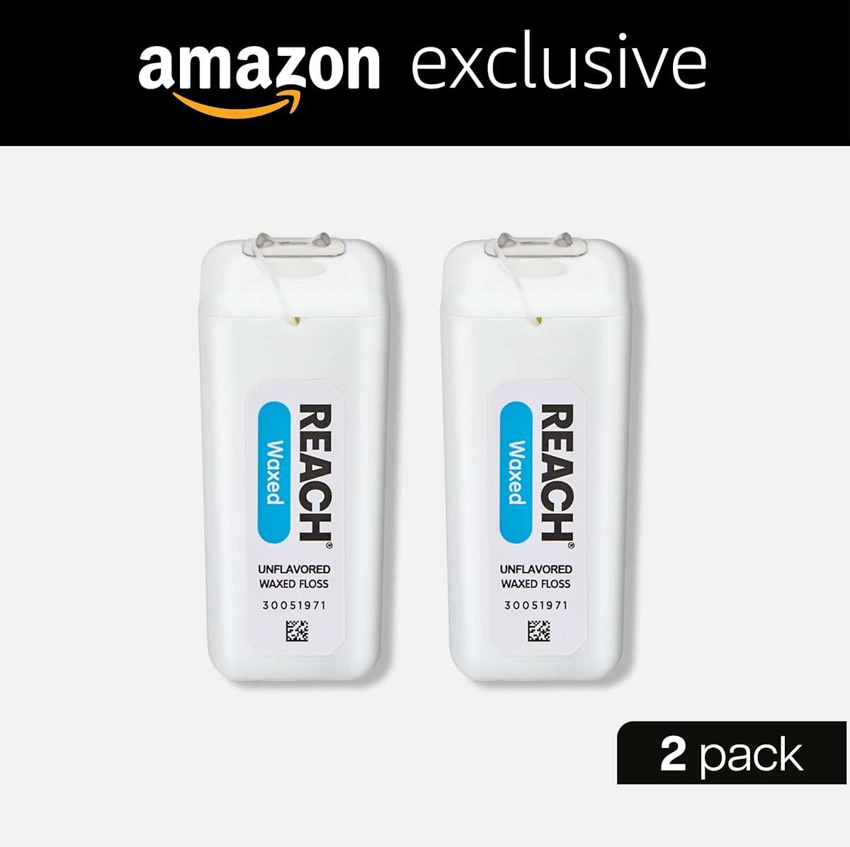 REACH Waxed Dental Floss, Unflavored, 3.6X More Value, Plaque Remover for Teeth, Shred Resistant, Floss Slides Smoothly, Easy to Use, Waxed, Oral Care, PFAS Free, for Adults & Kids, 2 Pack, 200 yd - Image 5