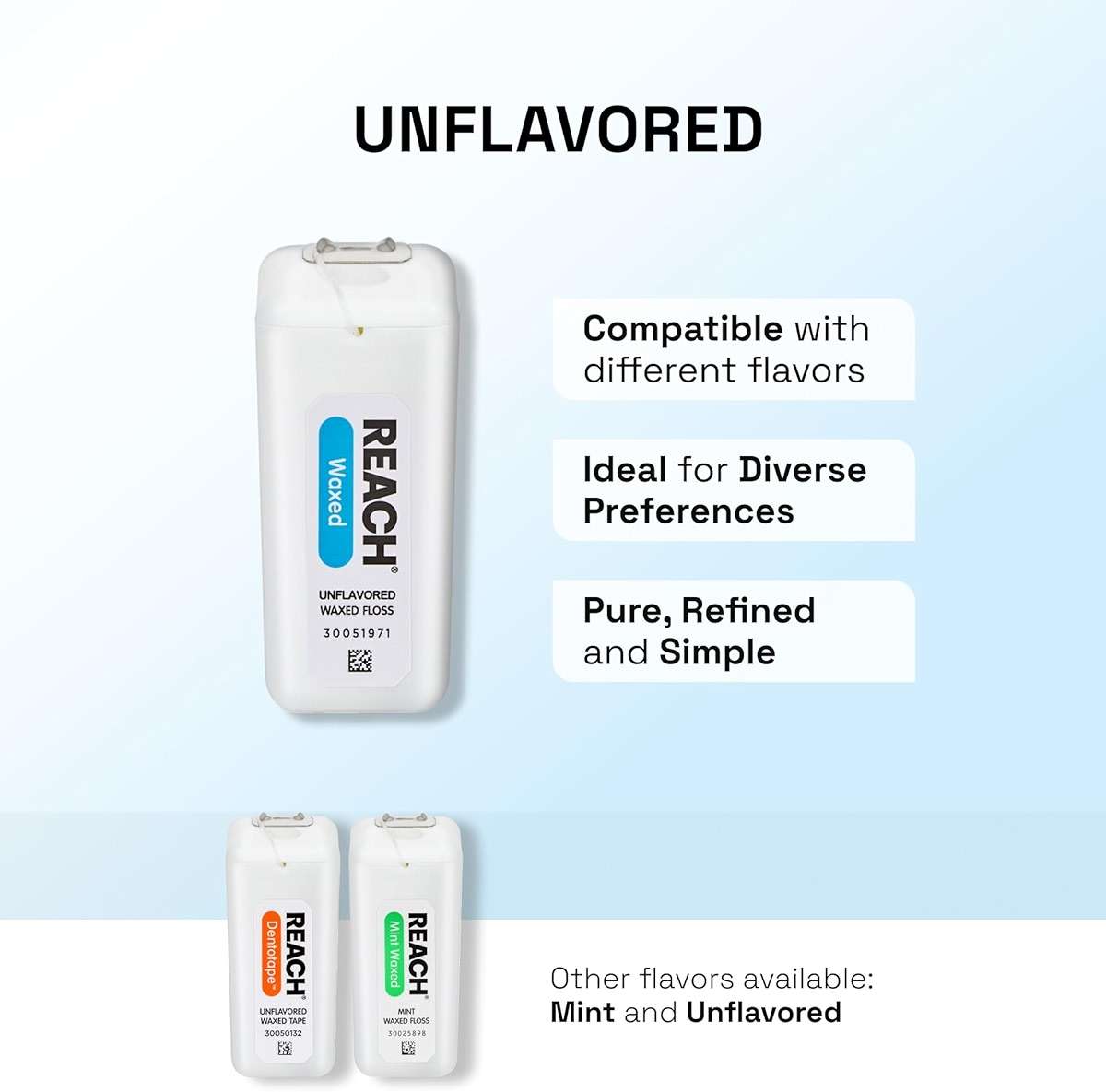 REACH Waxed Dental Floss, Unflavored, 3.6X More Value, Plaque Remover for Teeth, Shred Resistant, Floss Slides Smoothly, Easy to Use, Waxed, Oral Care, PFAS Free, for Adults & Kids, 2 Pack, 200 yd - Image 7