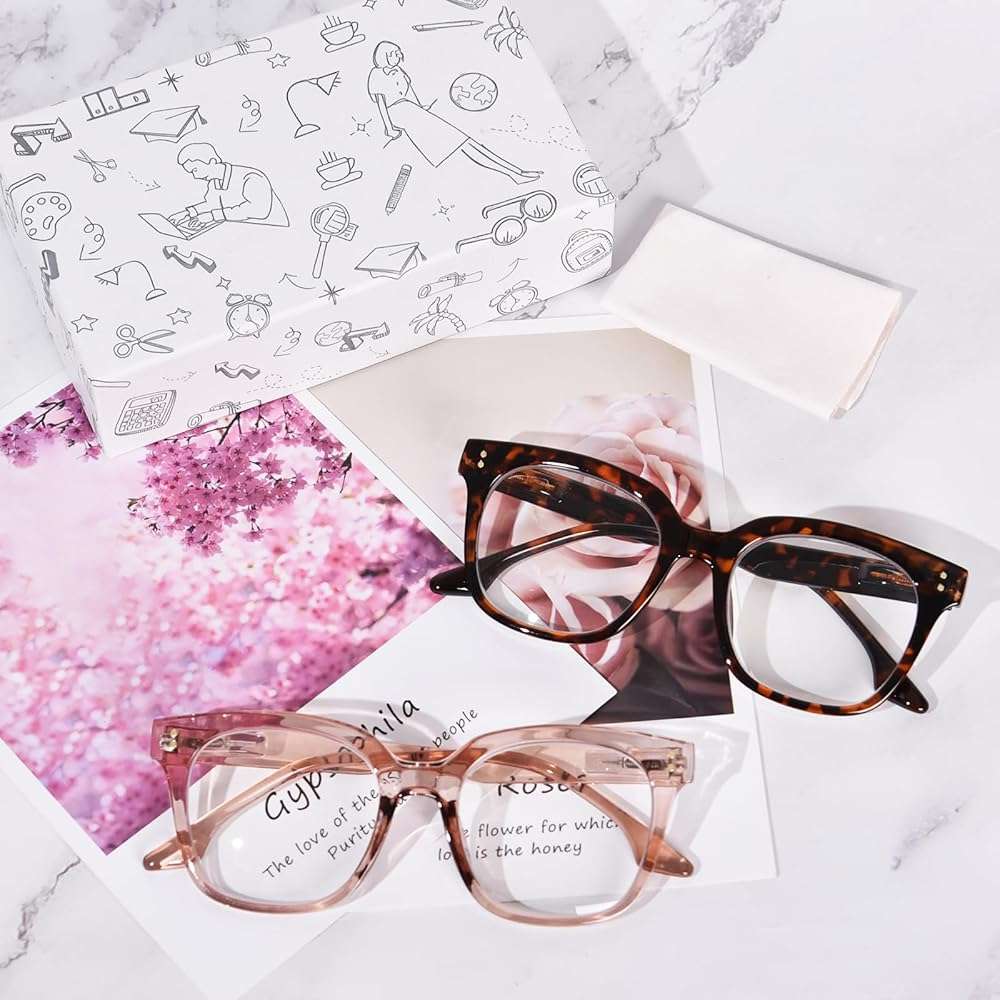 ZESAKER Oversized Reading Glasses for Women Men Large Frame Square Blue Light Blocking Computer Readers Spring Hinge - Image 7