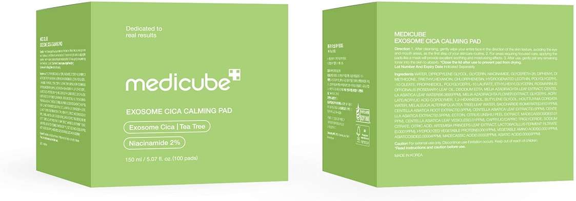 medicube Toner Pads Exosome CICA Tea Tree Calming Toner Pad for Sensitive Skin | Centella Asiatica for Redness, Breakouts | Low-irritating & Hydrating Care | Korean Skincare, 100 Pads (1 Pack) - Image 7