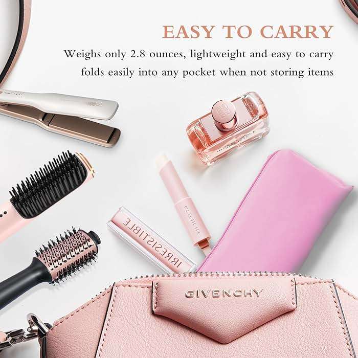 Suafrnut Professional Hot Hair Tools Organizer Bag Portable Travel Heat Resistant Storage Case Pouch for Curling Irons, Flat Irons, Hair Straightener and Styling Tools(17.7" x 3.2"x 3.2") - Image 4