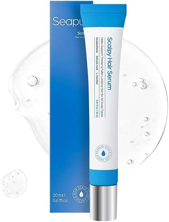 Seapuri Scalpy Hair Growth Serum for Thinning Hair | Korean Scalp Treatment with Salicylic Acid, Menthol, Dexpanthenol | Supports Hair Density & Thickening | Fuller Looking Hair & Scalp Health - Image 1