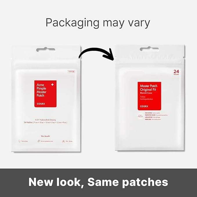 COSRX Acne Pimple Patch Absorbing Hydrocolloid Original 3 Size Patches for Blemishes and Zits Cover, Spot Stickers for Face and Body, Not Tested on Animals - Image 2