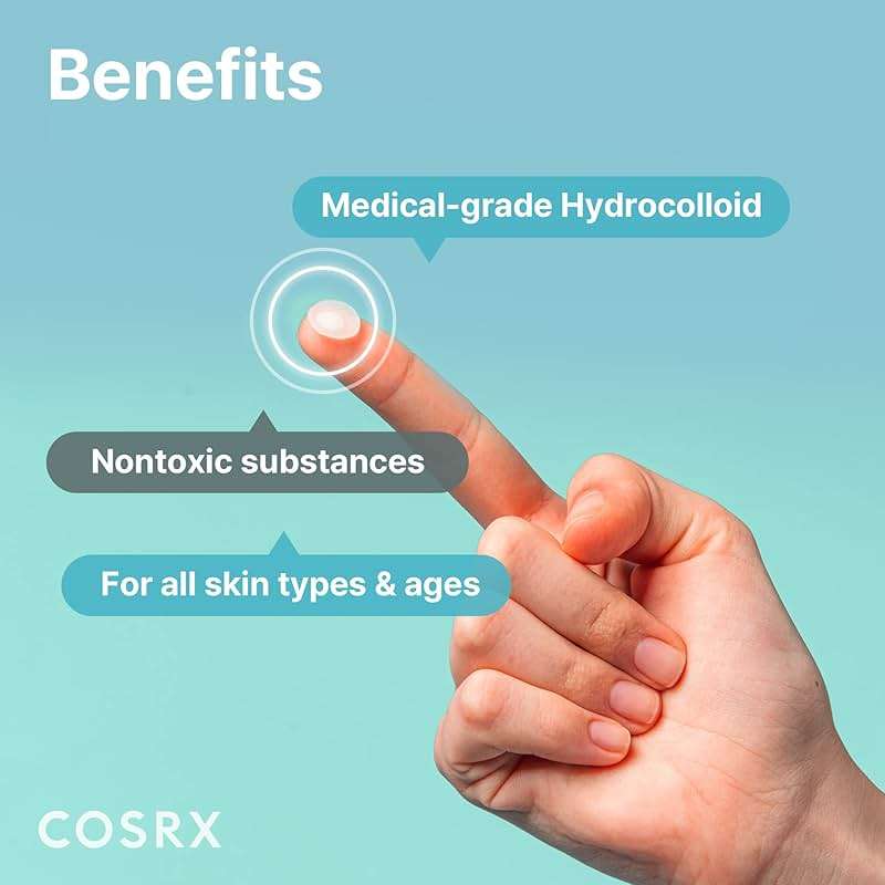 COSRX Acne Pimple Patch Absorbing Hydrocolloid Original 3 Size Patches for Blemishes and Zits Cover, Spot Stickers for Face and Body, Not Tested on Animals - Image 6