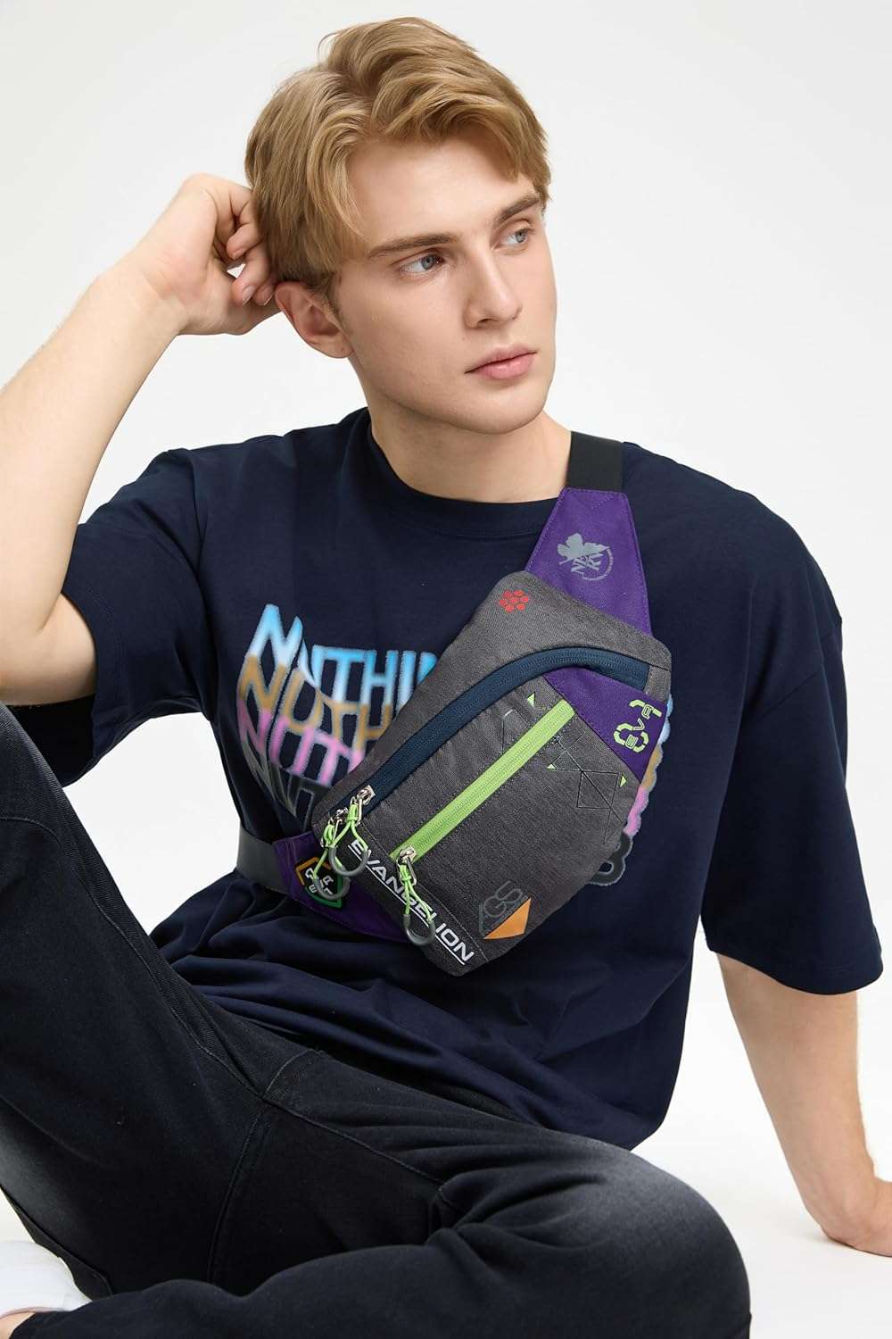 Neon Genesis Evangelion Fanny Pack Crossbody Bag Fashion Waist Pack by FX Creations - Image 5