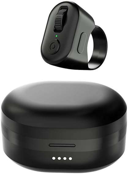KINMATES Tiktok Scrolling Ring, Page Turner for iPad & Android Tablet Ebook Reading, Bluetooth Connected, Remote Control for iPhone Series, iPad, Android Phone, and More - Image 1