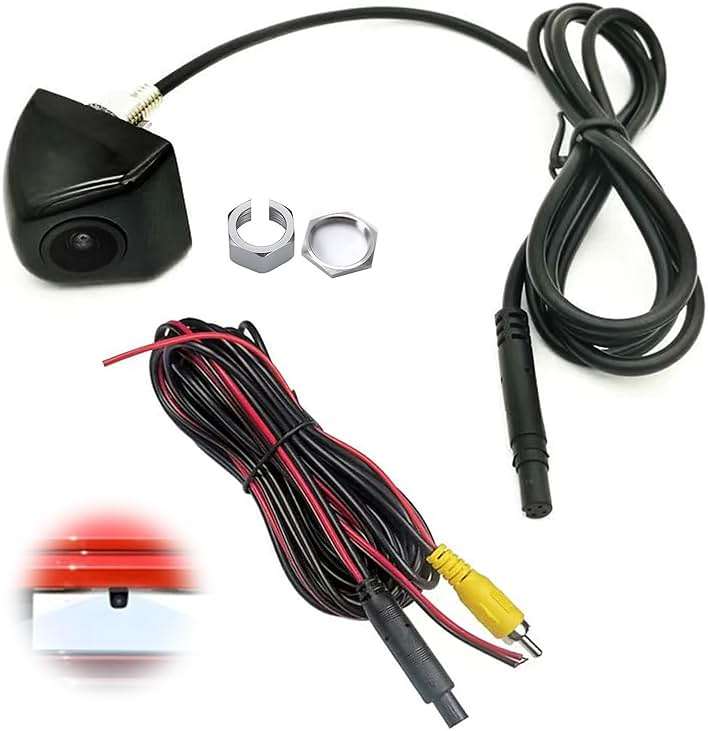 1 Pcs Black Car Backup Camera, Hd Reverse Rear View Camera, 68 Waterproof Metal Style Reverse Rear View Backup Camera, Suitable for Most Cars, Suvs, Trucks, Rvs, Vans - Image 1