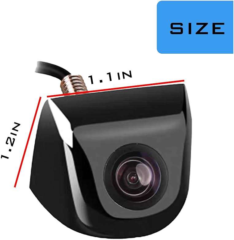 1 Pcs Black Car Backup Camera, Hd Reverse Rear View Camera, 68 Waterproof Metal Style Reverse Rear View Backup Camera, Suitable for Most Cars, Suvs, Trucks, Rvs, Vans - Image 2