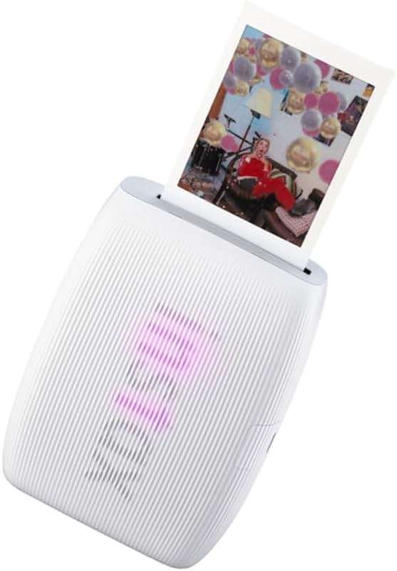 Fujifilm INSTAX Mini Link 3 Smartphone Printer | Clay White Bundled INSTAX Mini Instant Film | 20 Exposures + Microfiber Cleaning Cloth (3 Items) - Image 2