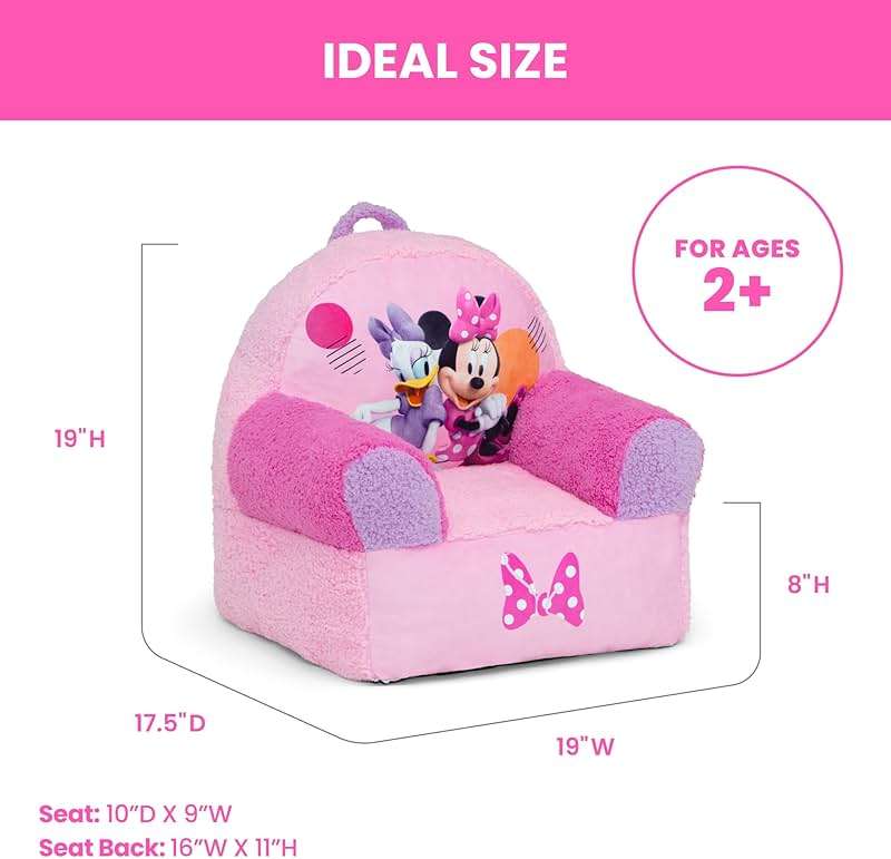 Delta Children Cozee Buddy Chair, Minnie Mouse - Image 3