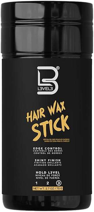 L3 Level 3 Hair Wax Stick 2.7 oz - Hair Smoothing Stick with Coconut Oil and Mineral Oil - Gives Hair a Sleek Polished Look with Edge Control - Image 1