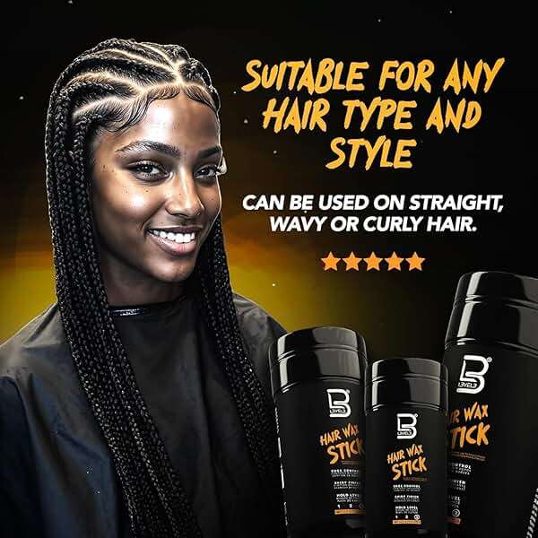 L3 Level 3 Hair Wax Stick 2.7 oz - Hair Smoothing Stick with Coconut Oil and Mineral Oil - Gives Hair a Sleek Polished Look with Edge Control - Image 6