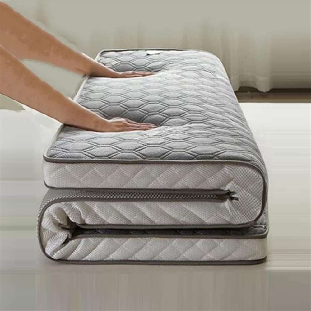 Japanese Futon Mattress,Tatami Mattress, Thick Tatami Floor Mattress for Adults Tatami Mat Sleeping Pad Roll Up Guest Mattress Shikibuton Camping Mattress Floor Bed Mattress Topper(Blue1 5cm,Queen(150 - Image 3