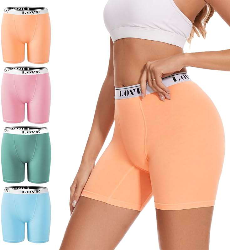 ALLBASE Womens Boxer Briefs High Waisted Modal Boy Shorts Underwear - Image 1