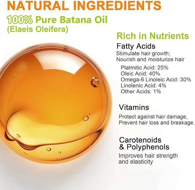 MISICH Raw Batana Oil, 100% Natural Organic Hair Growth Oil for Men & Women, Sourced from Honduras, Pure, Unrefined, Enhances Thickness, Prevent Hair Loss 4 Oz - Image 5