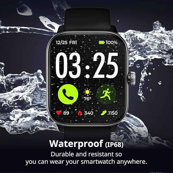 Spade & Co Health Smartwatch 4 - Smartwatch for Men & Women, Heart Rate, Sleep & SpO2 Monitor, Pedometer, Fitness Tracker, Answer/Make Calls IP68 Waterproof iOS & Android Compatible - Image 6