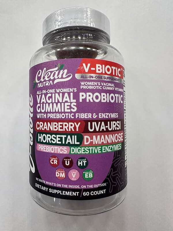 Vaginal Probiotic Gummies For Women | Prebiotics Cranberry D-Mannose Uva-Ursi Digestive Enzymes | Vaginal Health Supplement pH Balance to Promote Healthy Vaginal Odor & Flora Cranberries Gummy Vitamin - Image 6