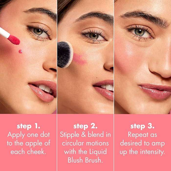 e.l.f. Camo Liquid Blush, Long-lasting Liquid Blush For High-pigment Color, Creates A Soft, Dewy Finish, Vegan & Cruelty-free, Cheeky Lychee - Image 5