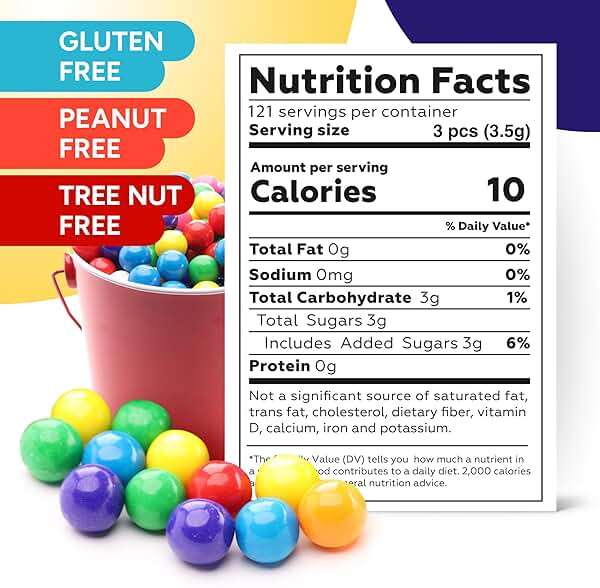 Gumballs for Gumball Machine Refills -Assorted Fruit Flavored Gum Balls - 0.5" Mini Bubble Gum - Bulk Gum Bag 15 OZ - Chewing Gum for Kids - Double Bubble Gumball - Image 2