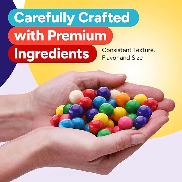 Gumballs for Gumball Machine Refills -Assorted Fruit Flavored Gum Balls - 0.5" Mini Bubble Gum - Bulk Gum Bag 15 OZ - Chewing Gum for Kids - Double Bubble Gumball - Image 3