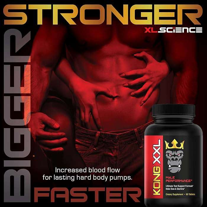 Kong XXL- Ultimate Male Performance and Enlargement Pills for Men- Add 3-6” in 60 Days- Enhanced Size, Drive, Strength and Endurance - Boost Performance- 60 Tablets - Image 4