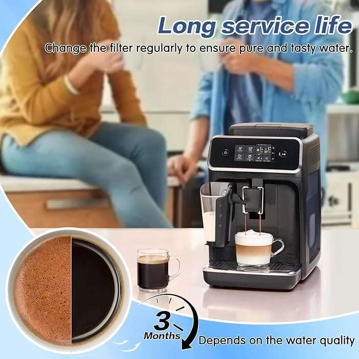 YUEYEE 3 Pack CA6903 Coffee Filter Compatible with Philips AquaClean, Aqua Clean Dedicated Anti-Lime Calc and Water Filter for Super-Automatic Espresso Machine - Image 6